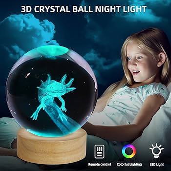 3Dクリスタル　バネット Amazon.co.jp: ZXBLAQ 3Dクリスタルボールナイトライト